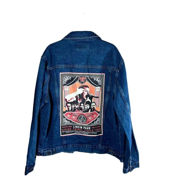 Rare Find! Port Authority Lincoln Park Living Things World Tour Denim Jacket